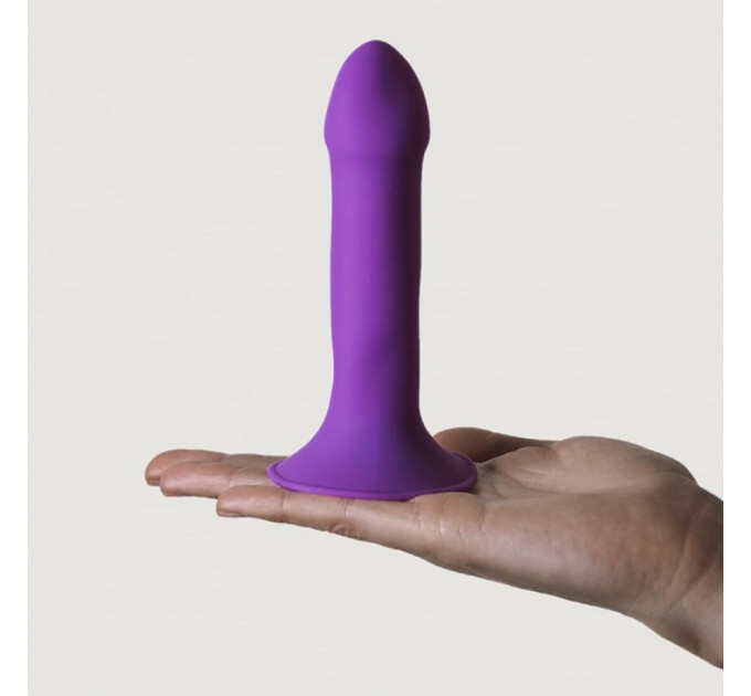 Фалоімітатор термореактивний Adrien Lastic Hitsens 6 на присосці, фіолетовий