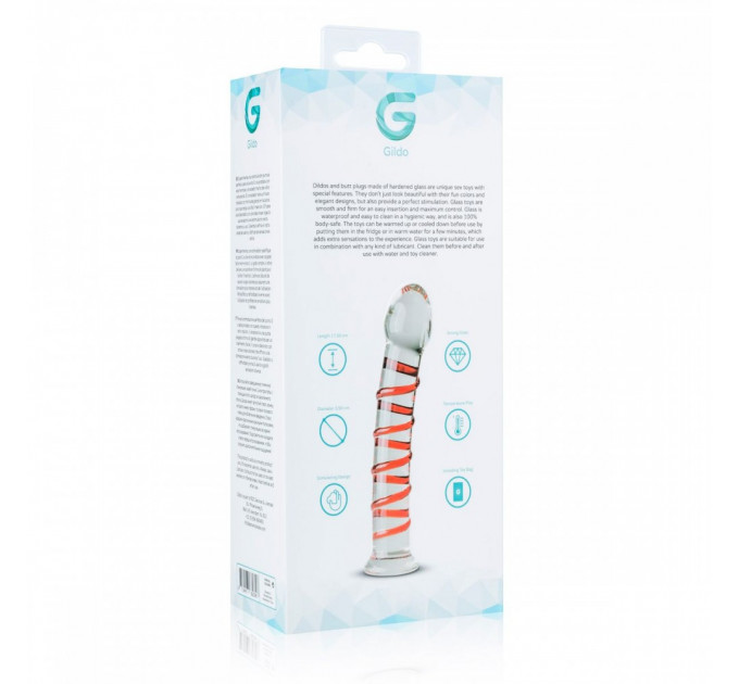 Фалоіммітатор скло Gildo Glass Dildo No.15