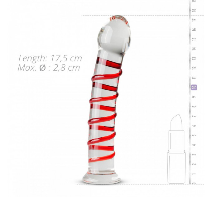 Фалоіммітатор скло Gildo Glass Dildo No.15