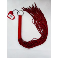 Флоггер DS Fetish Leather flogger red Флоггер DS Fetish Leather flogger red