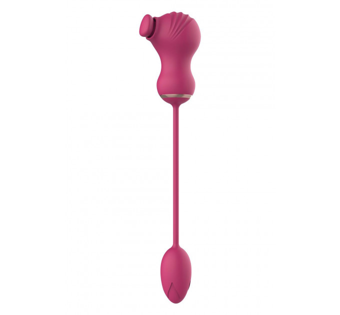 Гибкий двойной стимулятор и вибрационное яйцо Dream Toys Essentials, розовый