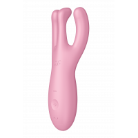 Гибкий смарт вибратор Satisfyer Threesome 4 Connect App розовый