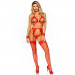 Комплект нижнего белья Leg Avenue Eyelash Lace Open Cup RED O\S