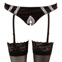 Костюм покоївки Cottelli Collection Maid Set, 6 предметів, чорно-білий, M
