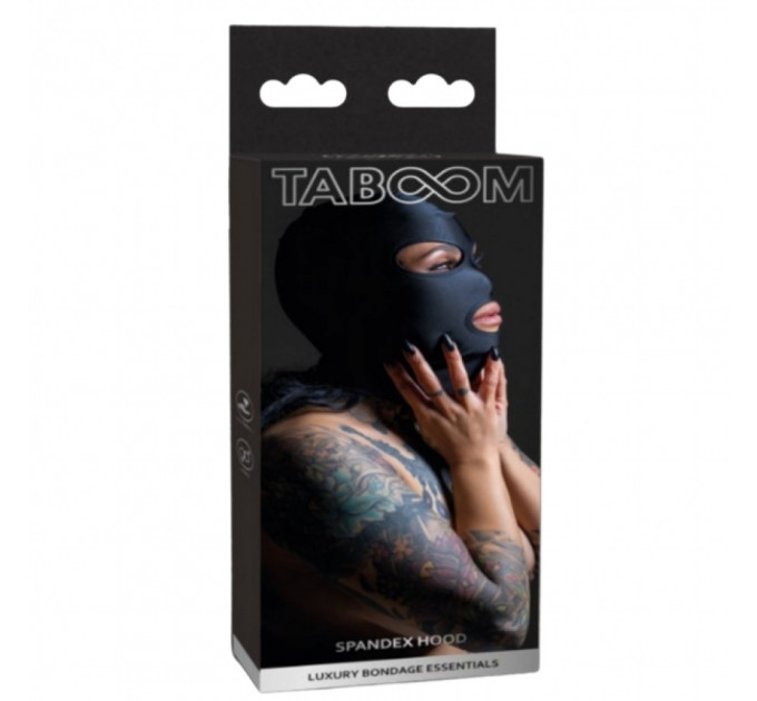 Маска с открытыми глазами и ртом Taboom, черная, One Size
