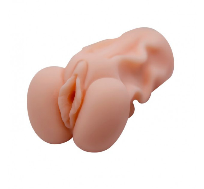 Мастурбатор-вагіна Crazy Bull Linda реалістичний, бежевий, 13.7 х 6.5 см