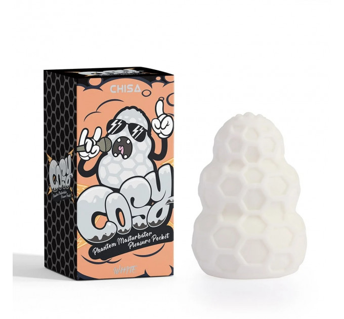 Мастурбатор яйцо Chisa COSY PHANTOM белый, 7.8 х 5.5 см