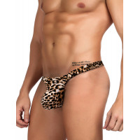 Чоловічі стрінги Star Night з леопардовим принтом, L
