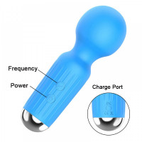 Міні-вібратор для клітора рожевий Rechargeable Mini Masager USB 20 Functions