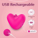 Міні-вібратор кліторальний Every Night Toys Eileen серце, світло-рожевий, 10 режимів вібрації
