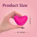 Міні-вібратор кліторальний Every Night Toys Eileen серце, світло-рожевий, 10 режимів вібрації