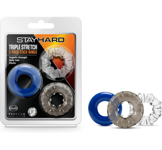 Набір ерекційних кілець STAY HARD TRIPLE STRETCH