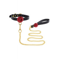 Нашийник з повідцем Taboom Wild Roses Collar & Leash з декоративними трояндами