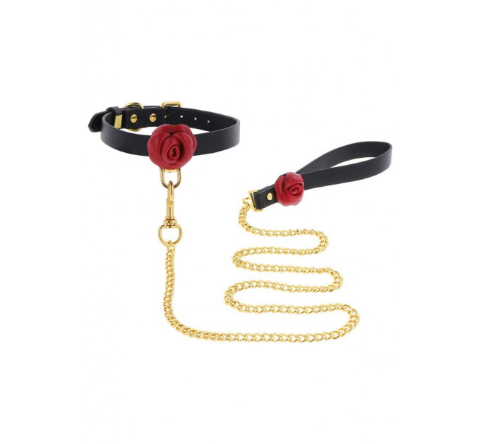 Нашийник з повідцем Taboom Wild Roses Collar & Leash з декоративними трояндами