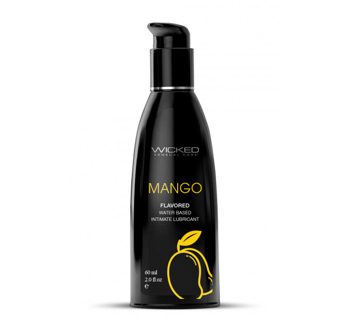 Съедобный лубрикант со вкусом Манго WICKED AQUA MANGO LUBE 60ML