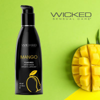 Съедобный лубрикант со вкусом Манго WICKED MANGO на водной основе, 60 мл