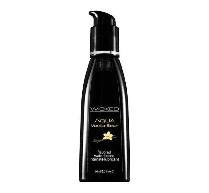 Їстівний лубрикант зі смаком ванілі WICKED AQUA 60ML