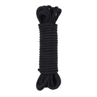 Мотузка для бондажу та шибарі Chisa Hi-Basic Mini Silk Rope Cotton чорна, 10 м