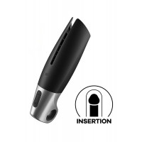 Смарт-мастурбатор Satisfyer Power Masturbator для использования на верхней половине пениса, черный
