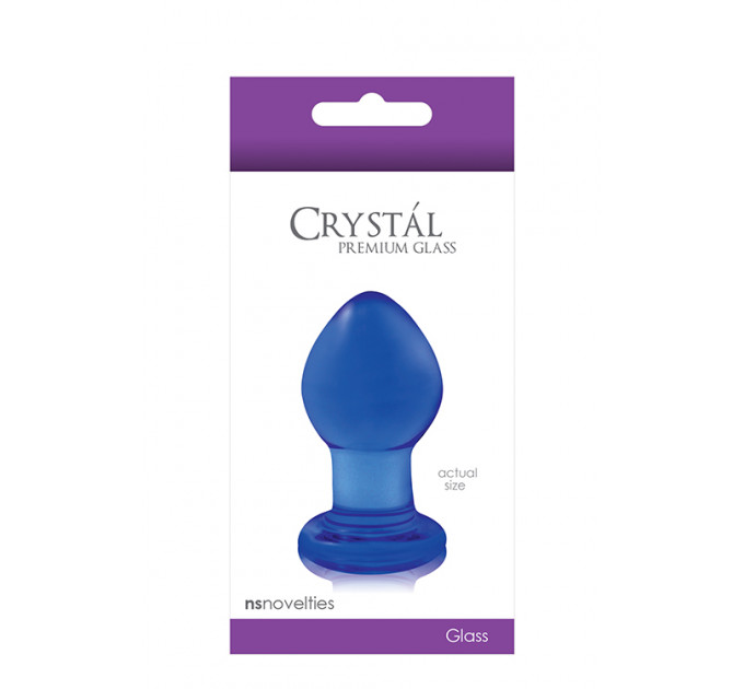 Скляна пробка NS Novelties CRYSTAL SMALL BLUE