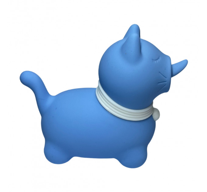 Стимулятор клітора з довгим обертовим язичком UNIVIBE Котик, 10 режимів, синій