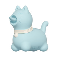 Стимулятор клітора з довгим обертовим язичком UNIVIBE Котик, 10 режимів, синій Стимулятор клітора з довгим обертовим язичком UNIVIBE Котик, 10 режимів, синій