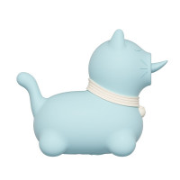 Стимулятор клітора з довгим обертовим язичком UNIVIBE Котик, 10 режимів, синій