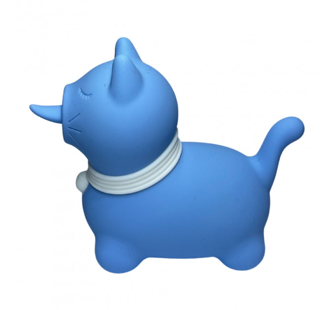 Стимулятор клітора з довгим обертовим язичком UNIVIBE Котик, 10 режимів, синій