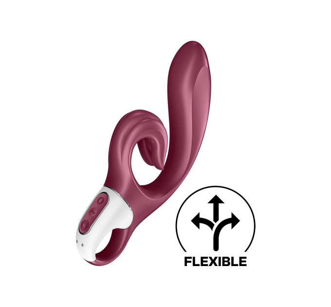 Стимулятор точки G и клитора Satisfyer Love me с вибрацией, бордовый
