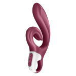 Стимулятор точки G и клитора Satisfyer Love me с вибрацией, бордовый