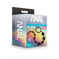 Силіконові анальні кульки Blush Anal Adventures чорні
