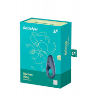 Эрекционное виброкольцо Satisfyer Rocket Ring синее