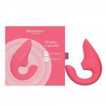Стимулятор точки G и клитора Womanizer Blend Rose вакуум и вибрация, нежно-розовый