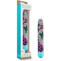 Вибромассажер ,,Дамский пальчик,, с ярким принтом Blush The Collection Play Naughty голубой