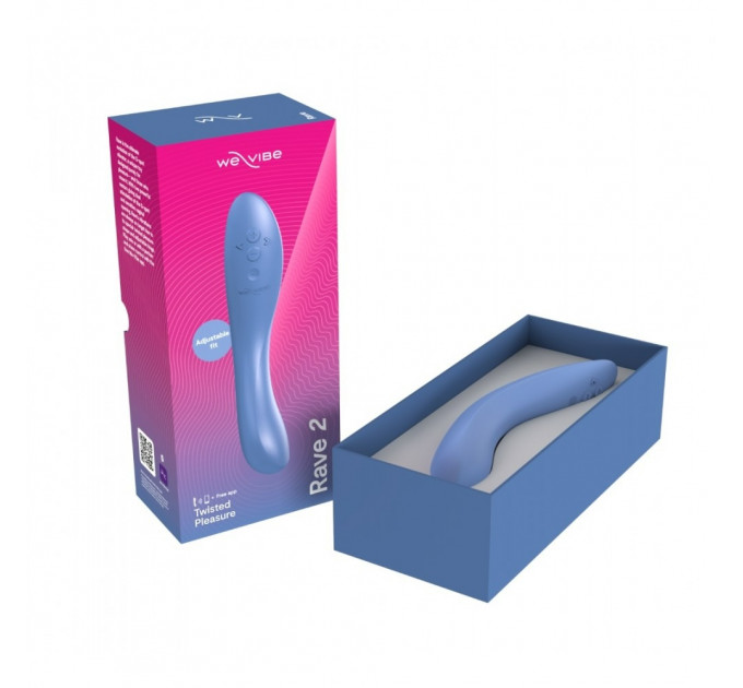 Вибратор для точки G Rave 2 We-Vibe, силиконовый, синий, 19.3 х 3 см