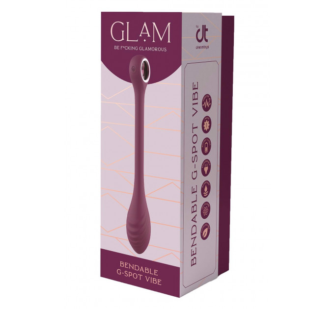 Вібратор для точки G регульований DreamToys Glam, фіолетовий
