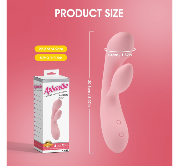 Вибратор-кролик для стимуляции точки G Chisa, розовый