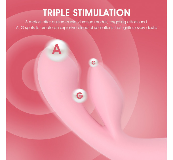 Вибратор-кролик для стимуляции точки G Chisa, розовый