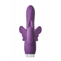 Вибратор-кролик в виде Бабочки Dream Toys Flirts Butterfly, фиолетовый, 17 х 3 см
