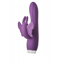 Вибратор-кролик в виде Бабочки Dream Toys Flirts Butterfly, фиолетовый, 17 х 3 см