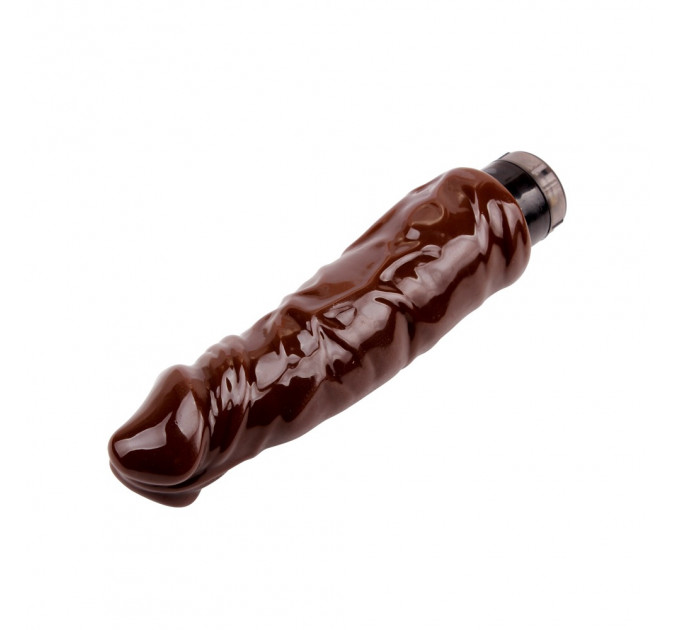 Реалистичный вибратор большого размера Chisa Real Touch XXX Vibration Hard On, коричневый