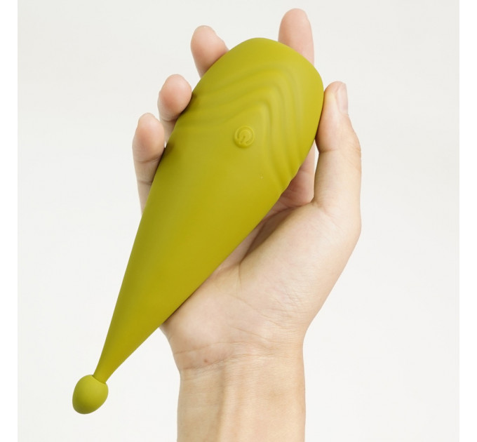 Вибростимулятор с разными насадками Sweet Em, зелёный