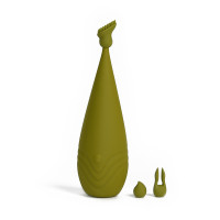 Вібростимулятор із різними насадками Sweet Em, зелений