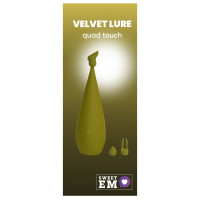 Вибростимулятор с разными насадками Sweet Em, зелёный