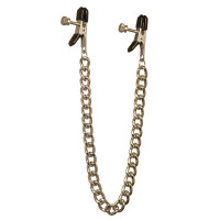 Зажимы на соски плоские DS Fetish nipple play Hard metal