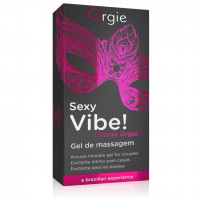 Рідкий вібратор Orgie "SEXY VIBE" вібрація + посилення оргазму, 15 мл