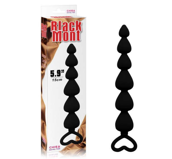 Анальна ялинка сердечка Chisa Elite Lover's Beads 17см / 2,5 см