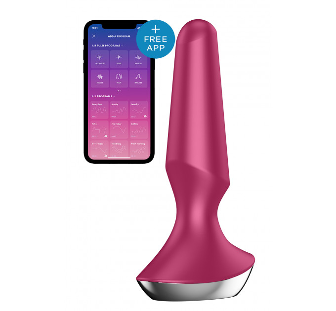 Анальная пробка с функцией управления с смартфона Satisfyer Vibrator ilicious 2, бордовый