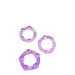 Набор эрекционных колец STAY HARD BEADED PURPLE