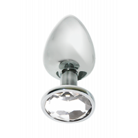 T370205 Анальная пробка с камнем MAI No.72 METAL PLUG WITH STONE S